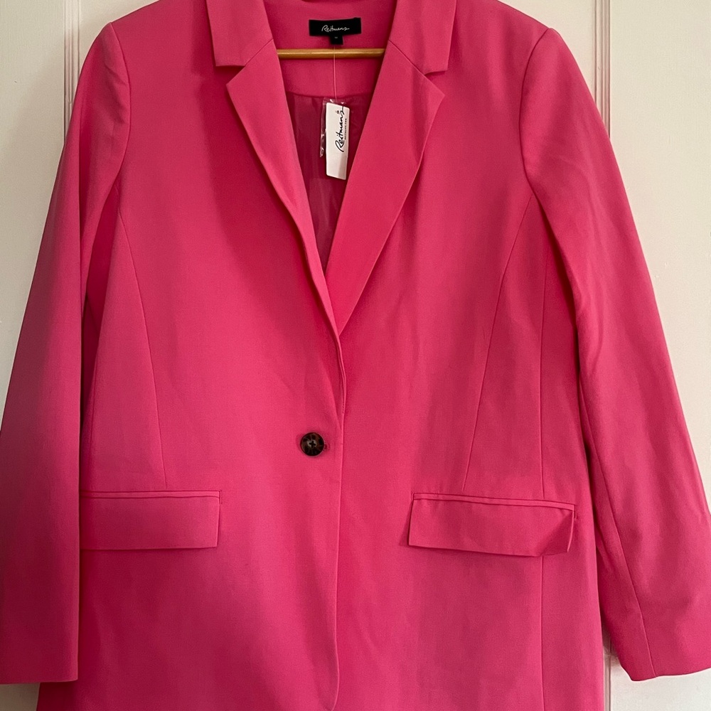 BNWT Reitmans Women's Bright Pink Blazer